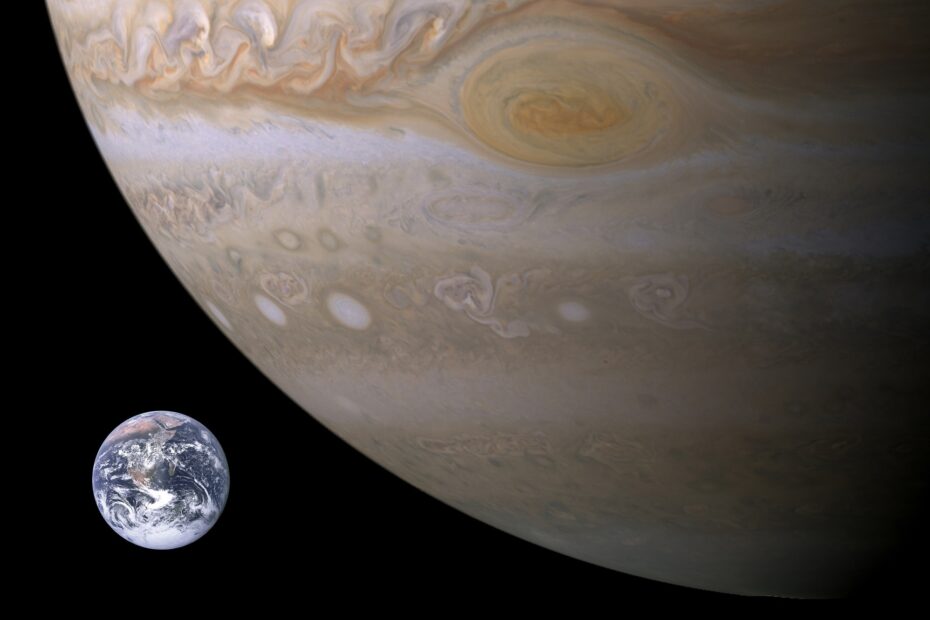 Jupiter e Terra